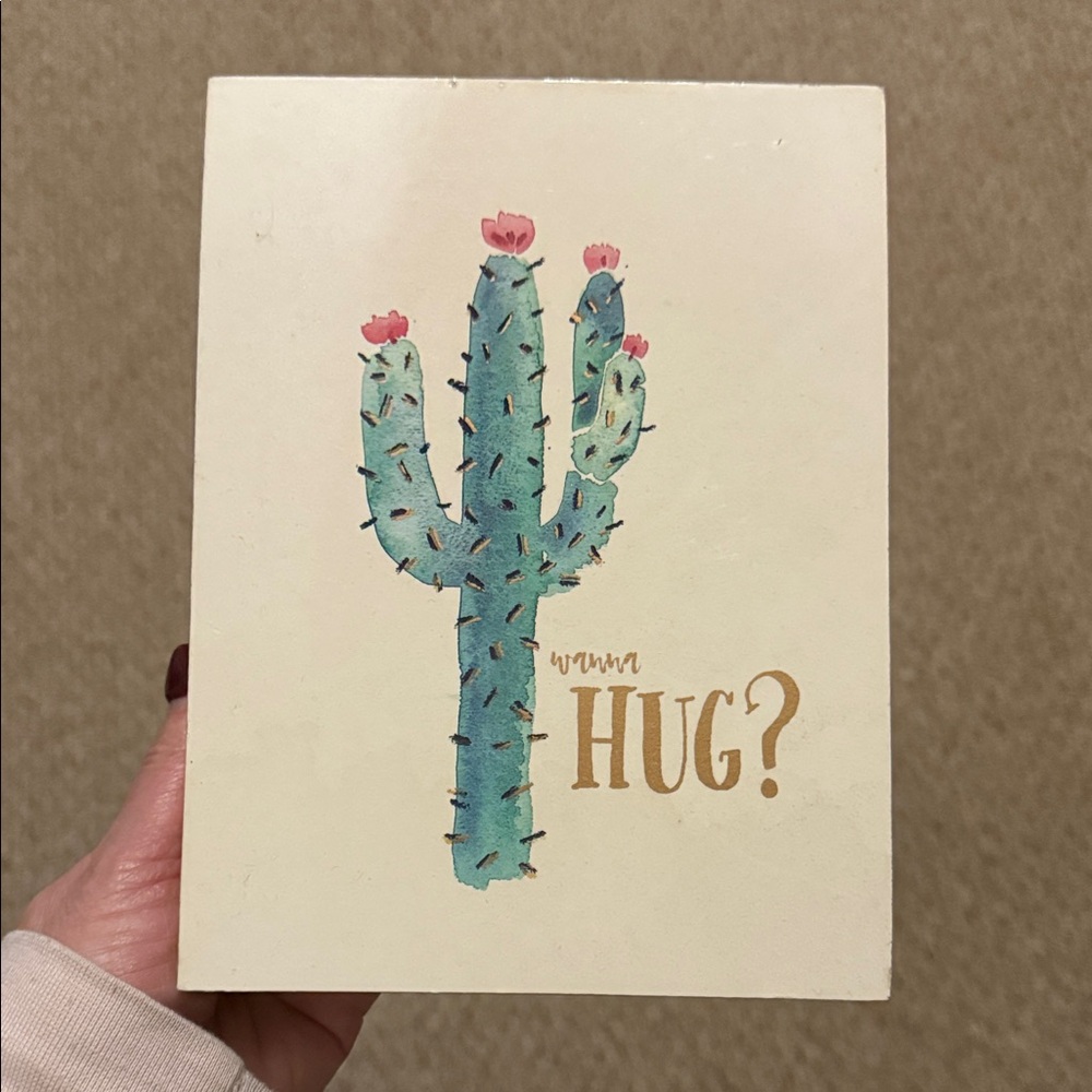 Cactus Hug Greeting Card